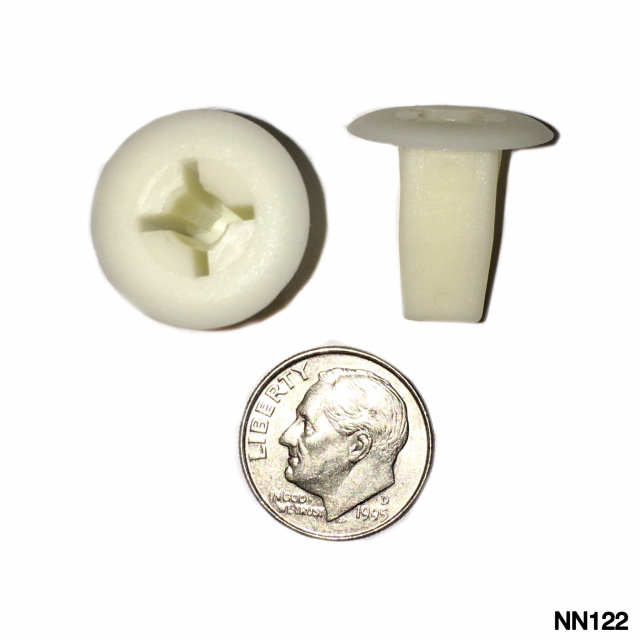 NN122 - 40 OR 200  /  Natural Nylon Screw Grommet